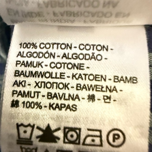 Levi's Blue Plaid Blouse - Picture 2 of 2